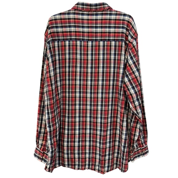 Mountain Khakis Flannel Plaid Shirt Men’s XL Red Button Front Long Sleeve Cotton - Picture 2 of 5